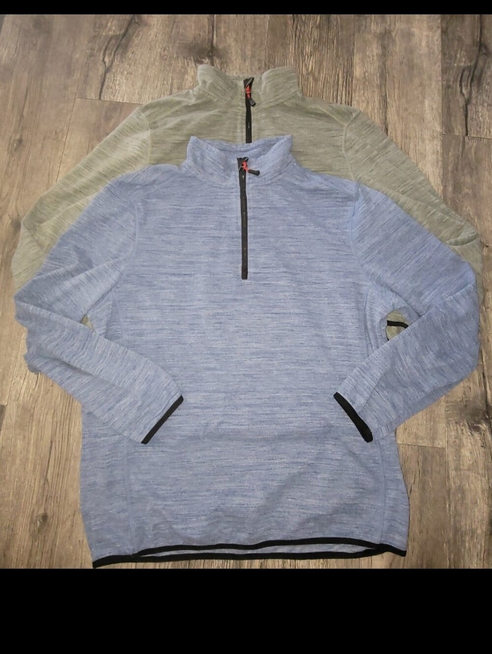 Avalanche Men's Heather Green/Light Blue Quarter-Zip Sweater Bundle Of 2